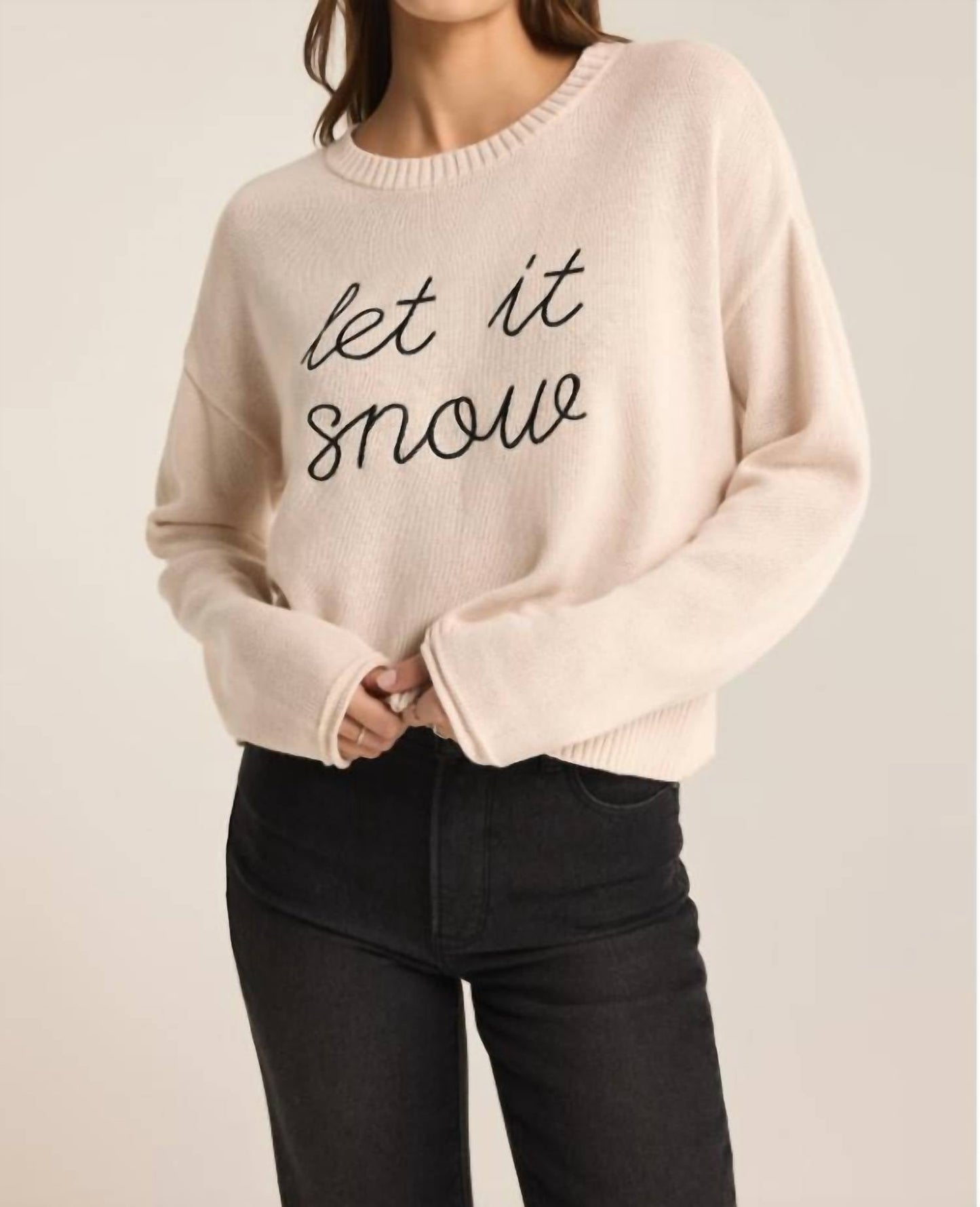 Z Supply - Sienna Sweater Let It Snow Sweater