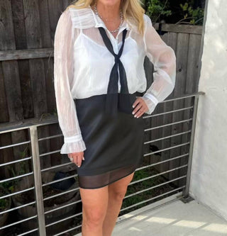 French Connection - Minissaia de cetim