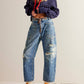 Free People - Women's Moxie Low Slung Pull On Barrel Pants