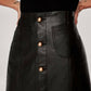 Dl1961 - Women'S - Alma Button Front Leather Skirt