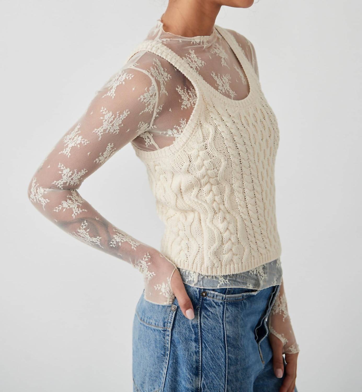 Free People - High Tide Cable Tank