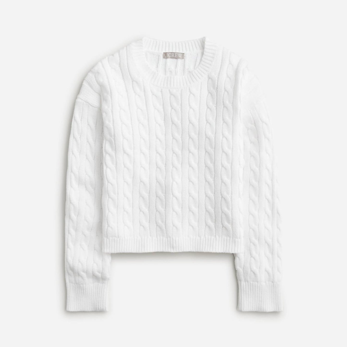 J.Crew - Cable-knit Cropped Sweater