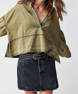 Free People - Blusa jeans grande Jude