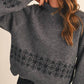 &Merci - Scallop Hem Embroidered Sweater