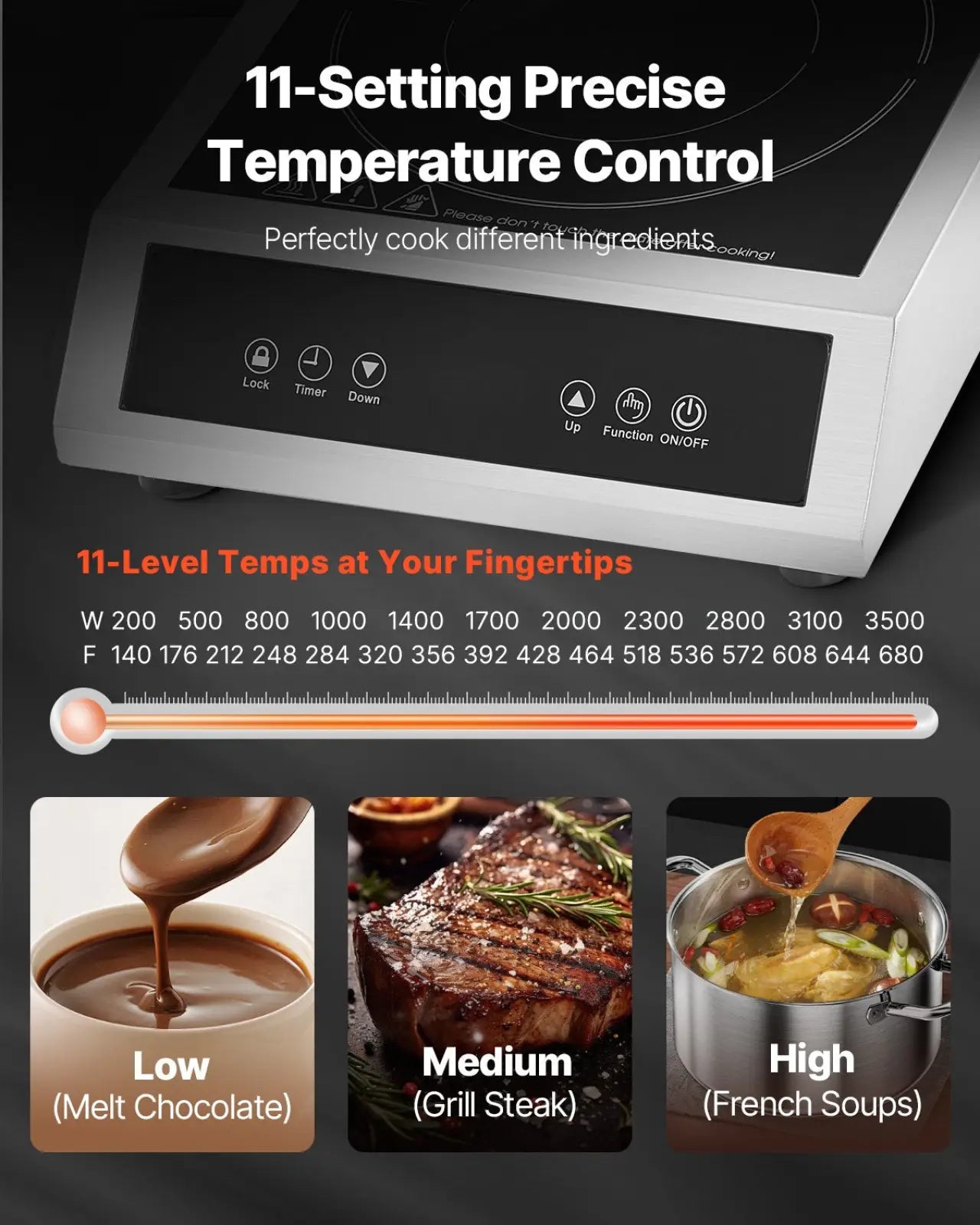 3500w Commercial Induction Cooktop Portable Burner