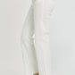 Risen - High Rise Ankle Straight Raw Hem With Side Slit Pants
