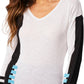 French Kyss - Piano V-Neck Top