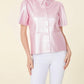 Dolce Cabo - Metallic Vegan Leather Top