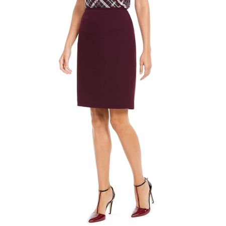 Calvin Klein Women s Soft Crepe Pencil Skirt Purple Size 14
