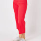 Judy Blue - High Waist Garment Dyed Tummy Control Wide Leg Cropped Jeans