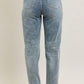 Judy Blue - High Waist Double Roll Cuff Boyfriend Jeans