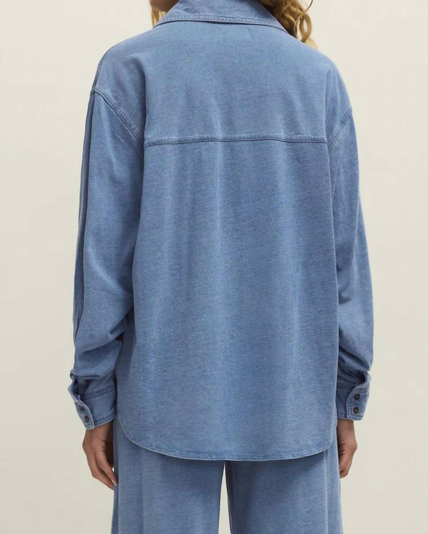 Z Supply - Reese Jersey Denim Button Up Shirt