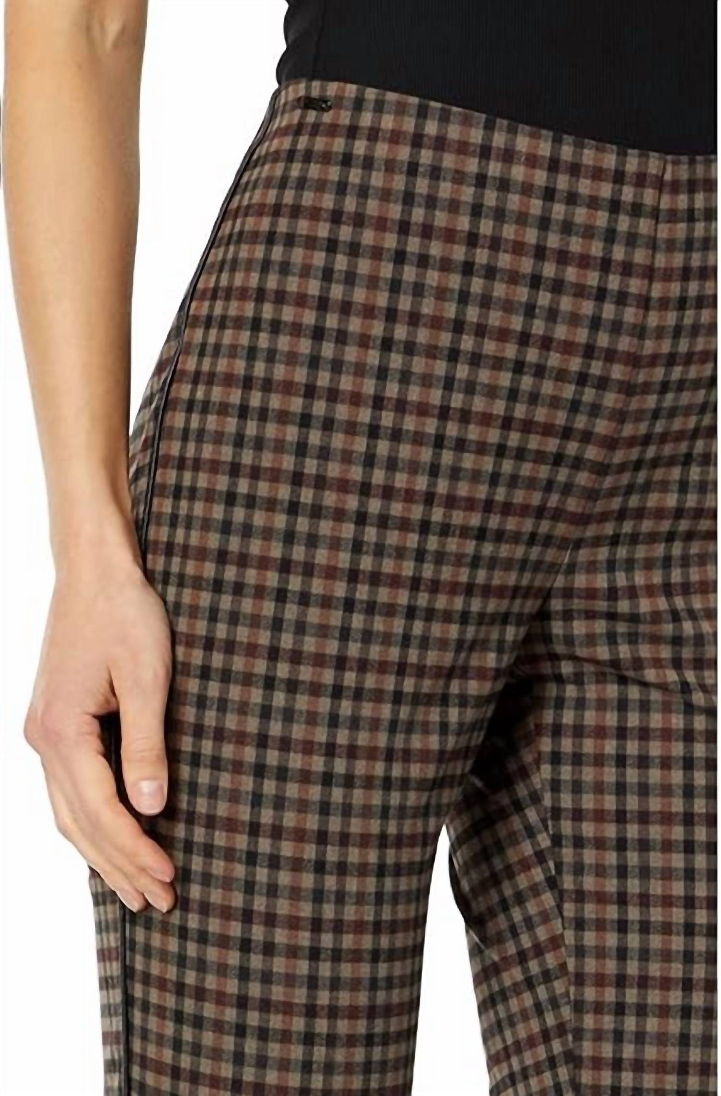 Lisette L - Emery Plaid Slim Ankle Pants