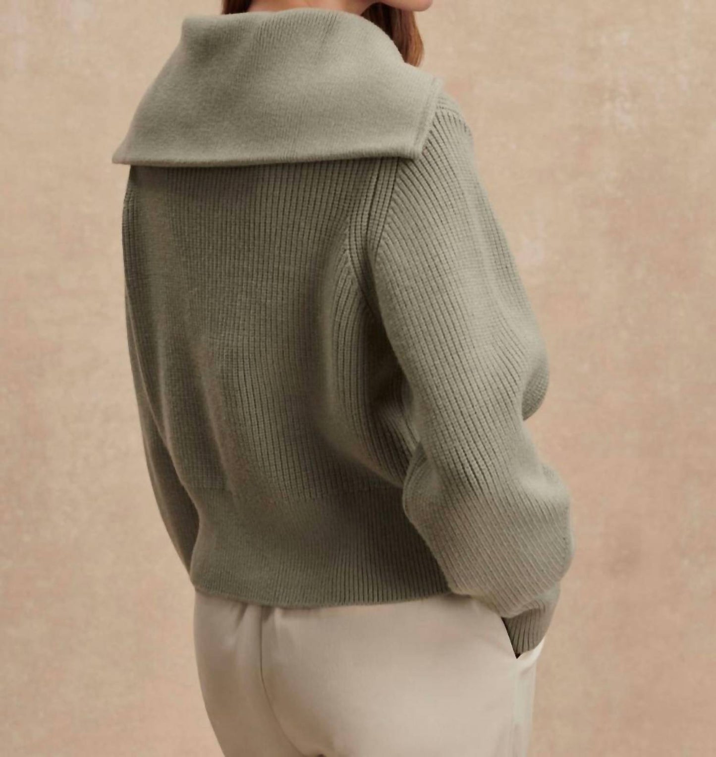Varley - Maura Half-zip Rib Knit Sweater
