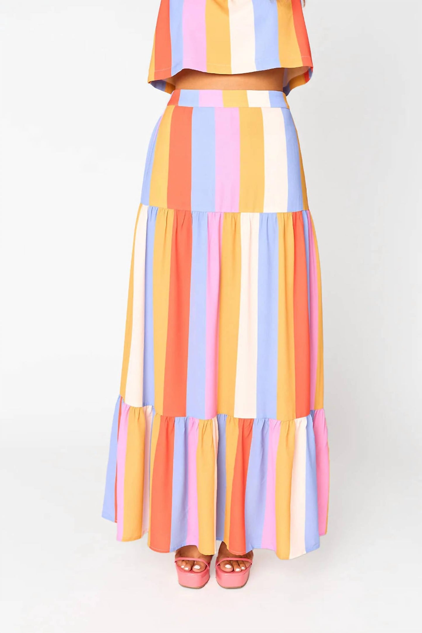 Buddylove - COOKIE POOL BOY STRIPE SKIRT SET