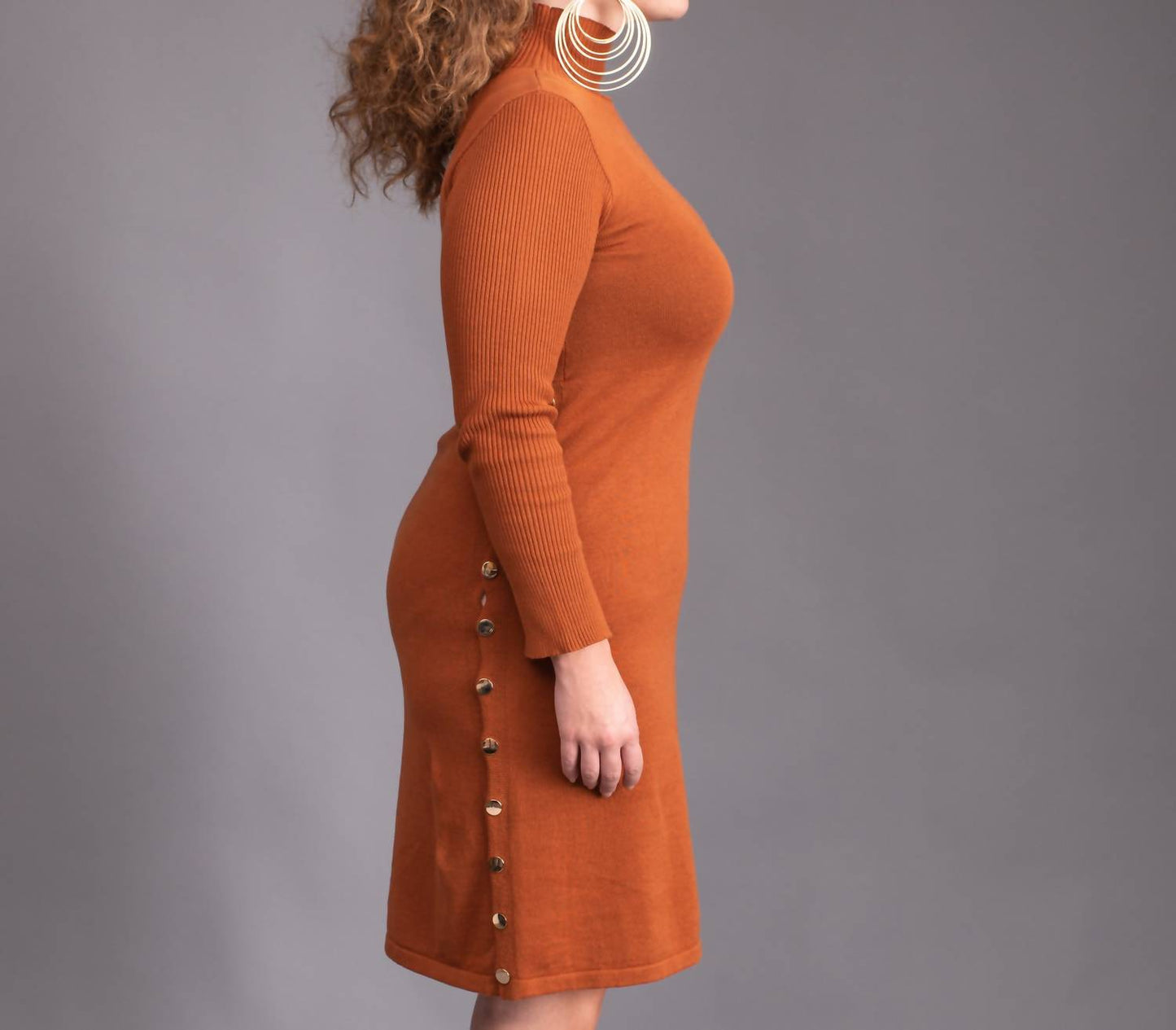 The Athletic Side Of Us - Ribbed Sweater Dress