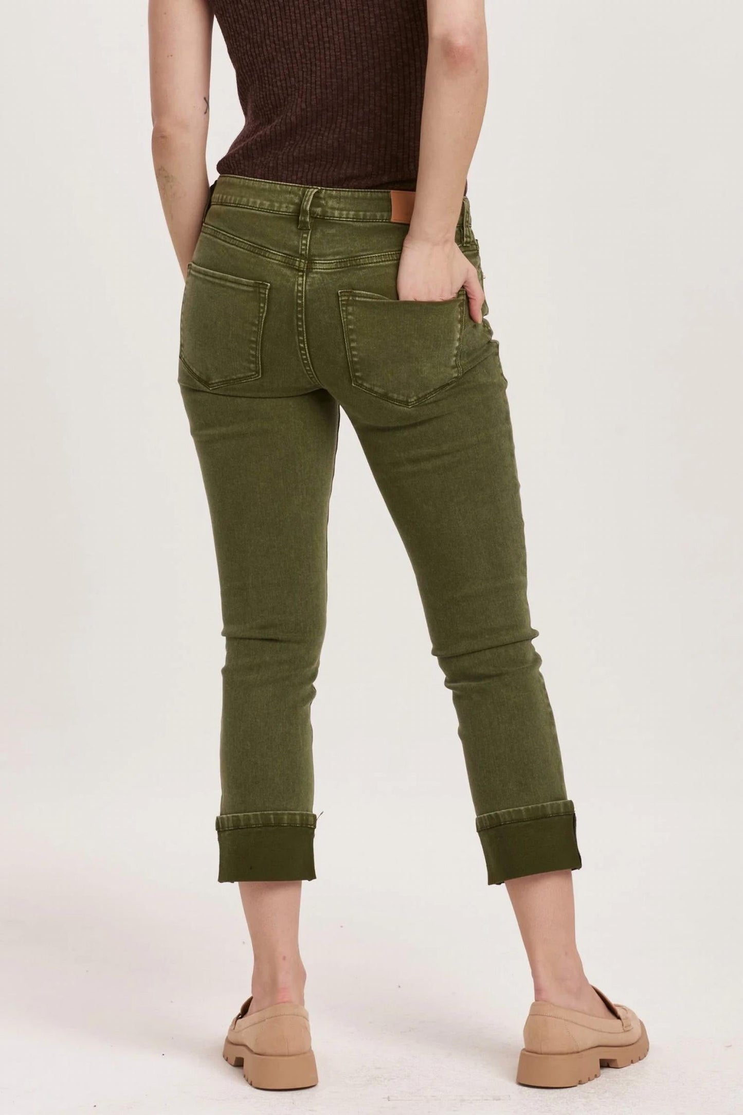 Dear John Denim - Blaire High Rise Cuffed Slimed Straight Jeans