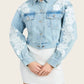 Generation Love - Valex Floral Lace Denim Jacket