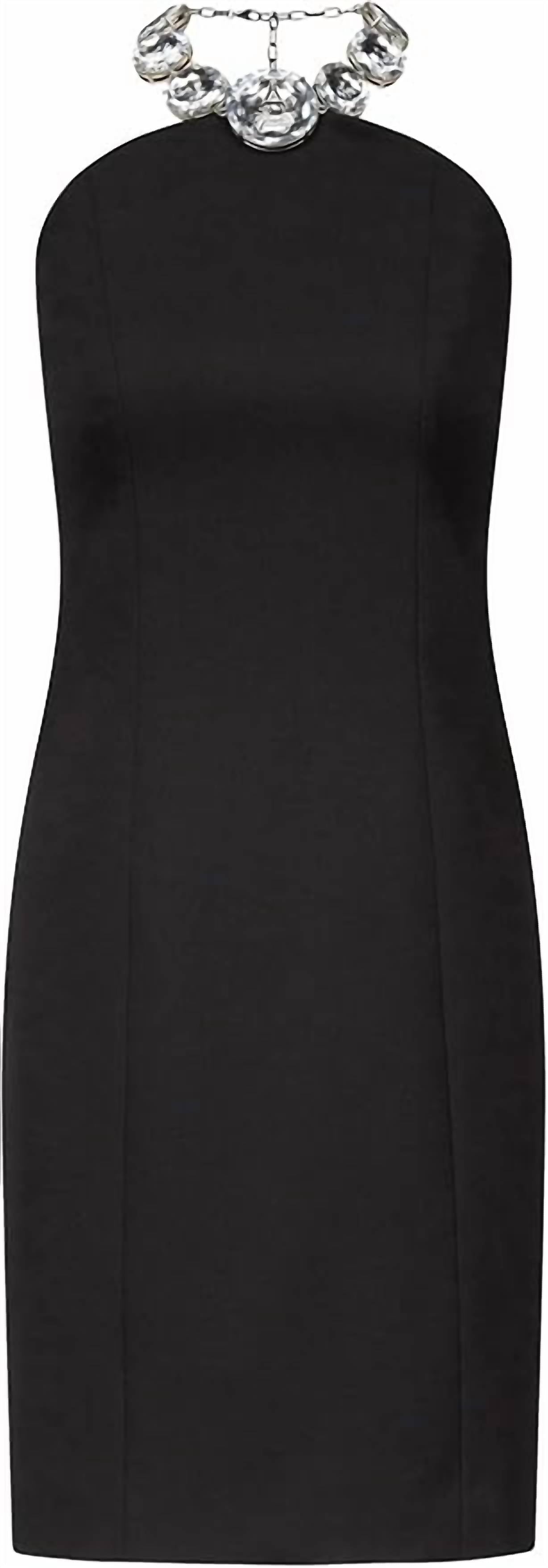 Area - Crystal Halter Dress