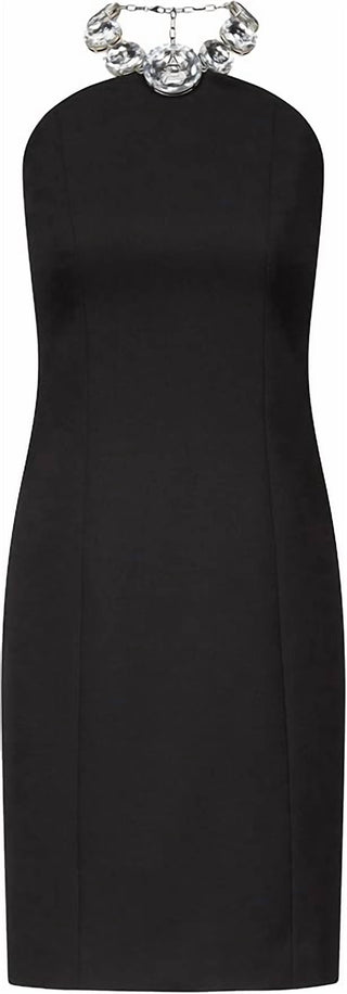 Area - Crystal Halter Dress
