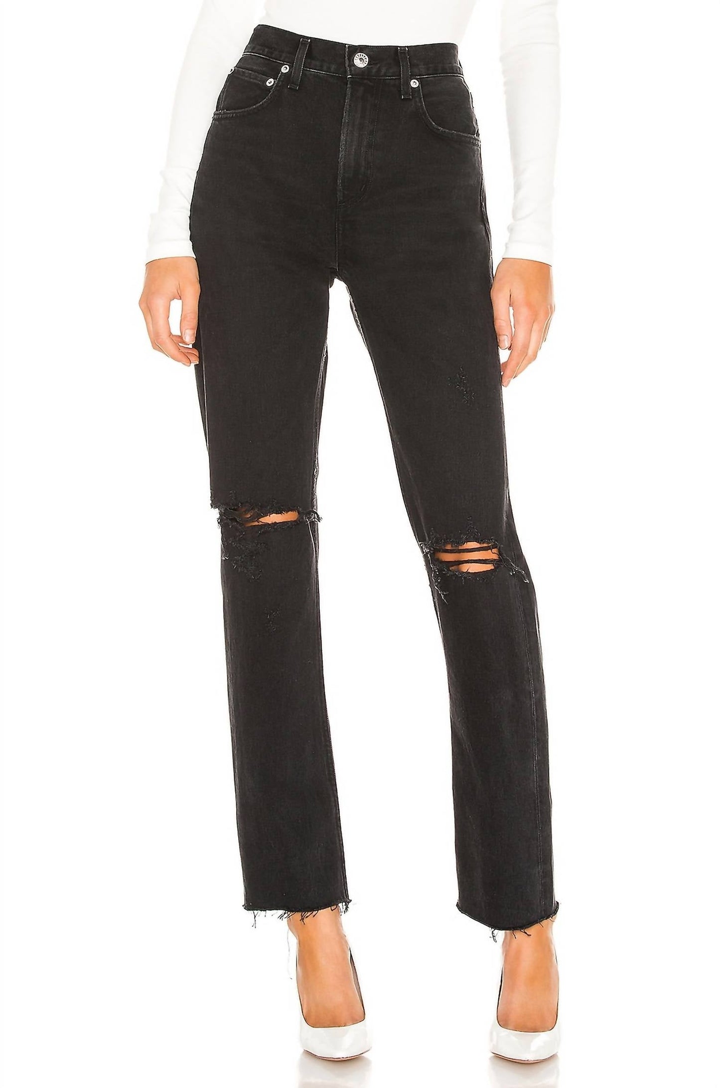 Agolde - Cherie High Rise Straight Jeans