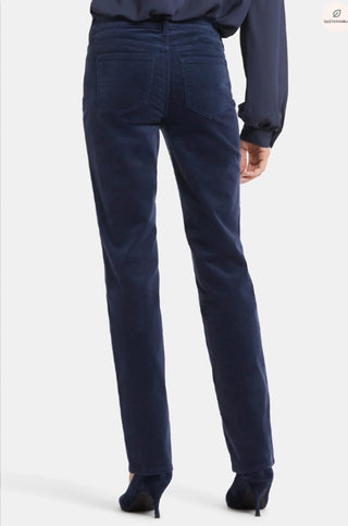 Nydj - Calça jeans reta Marilyn Corduroy