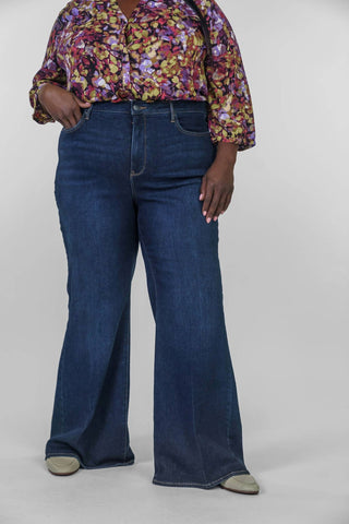 Nydj - Mia Palazzo Jeans com cintura alta - Plus