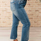 Judy Blue - Women's High Waist Distressed Crop Straight Leg Jeans