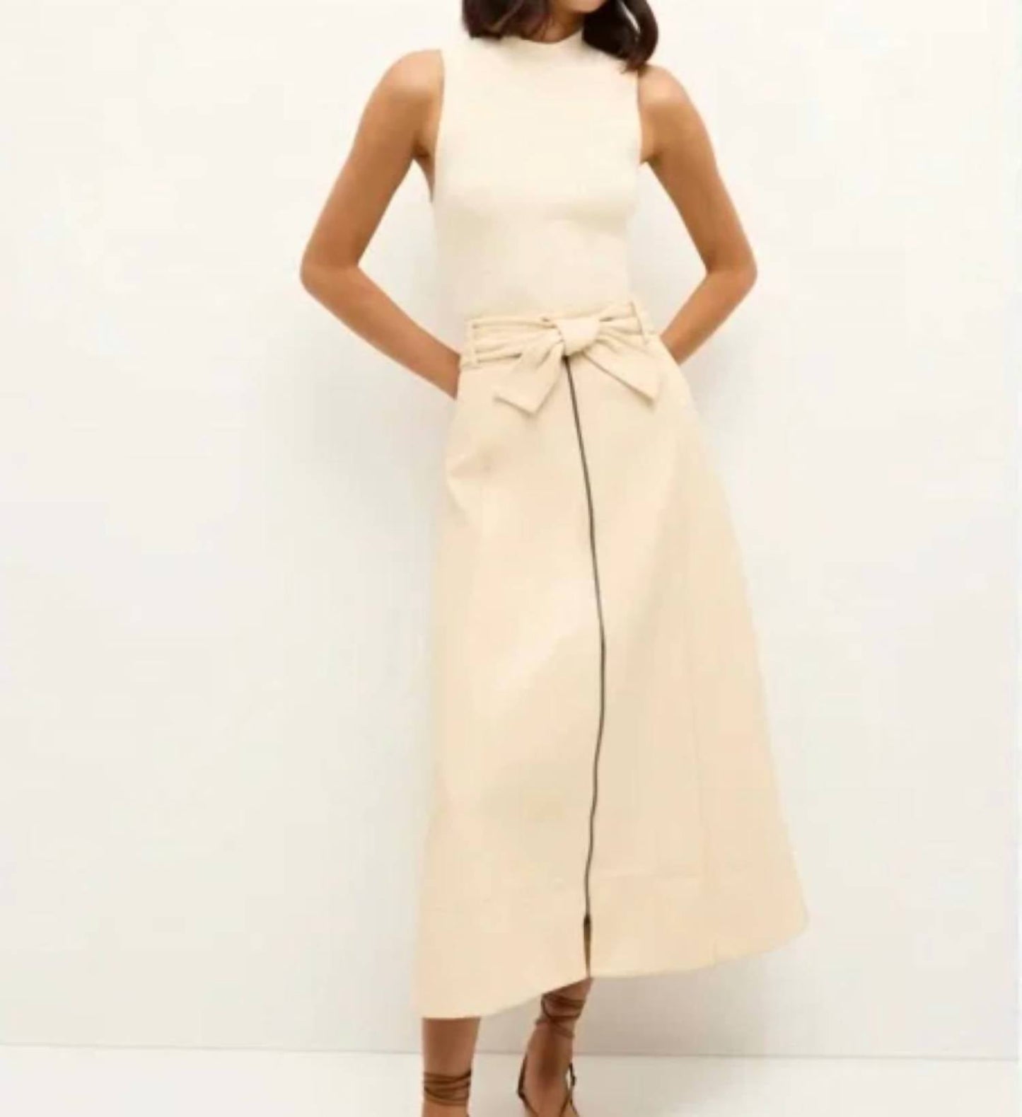 Marie Oliver - Greenwich Zip Front Vegan Leather Skirt