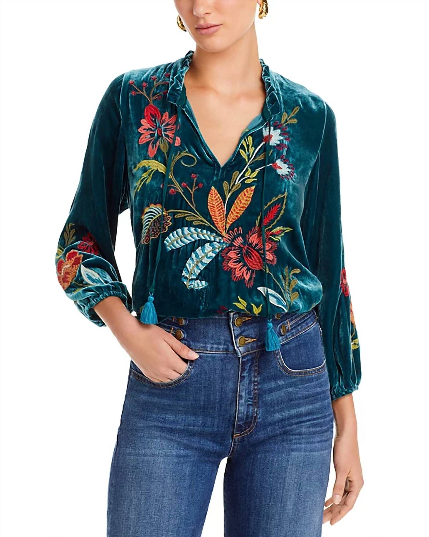 Johnny Was - Isabella Velvet Field Blouse