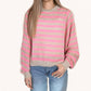 Wishlist - Striped Batwing Sleeve Sweater