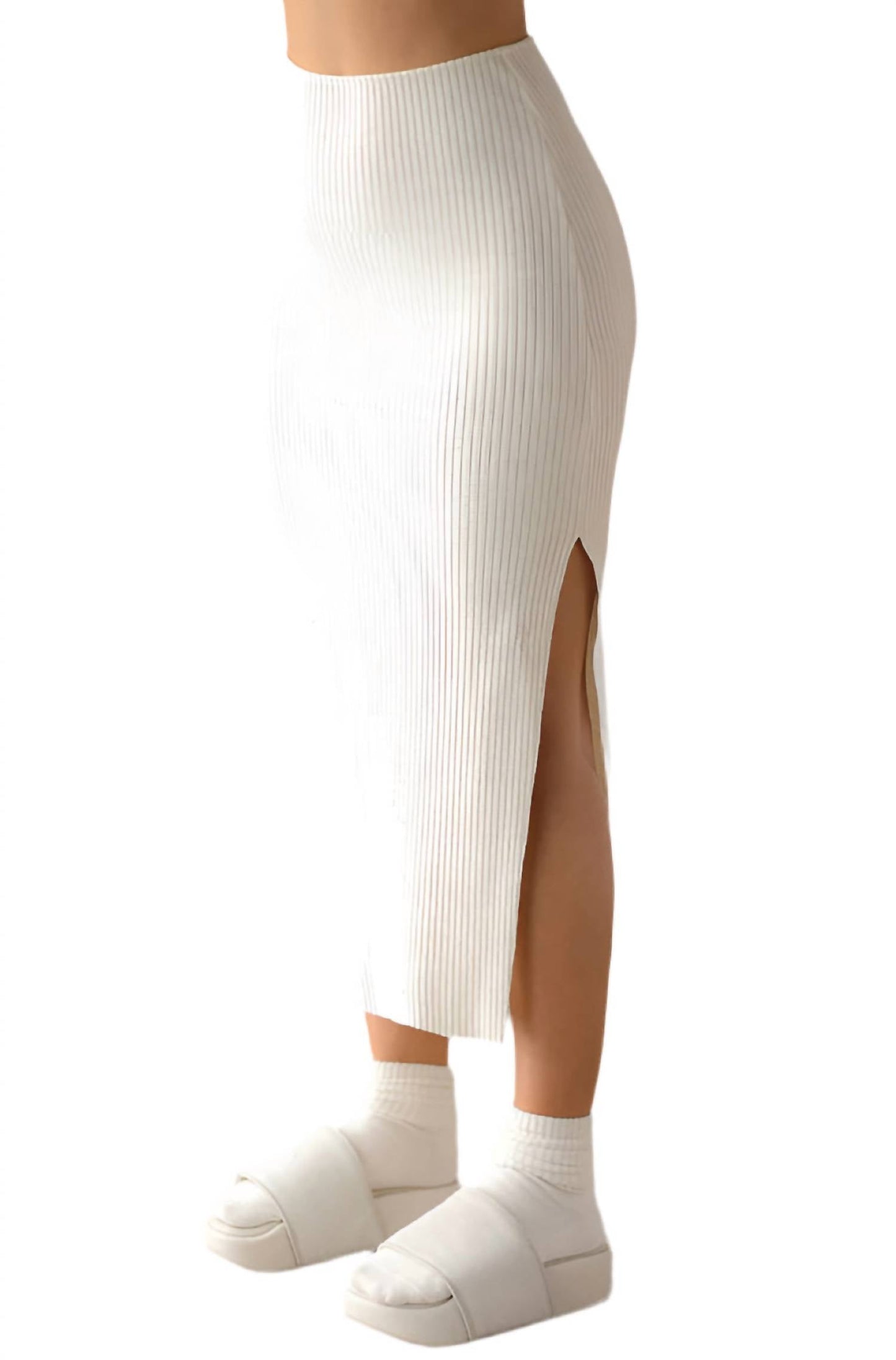 Joah Brown - Side Slit Midi Skirt