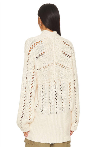 Free People - suéter cardigan com cabo