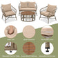 Bohemia-Inspired 4-Person Outdoor Seating Group With Removable Cushions