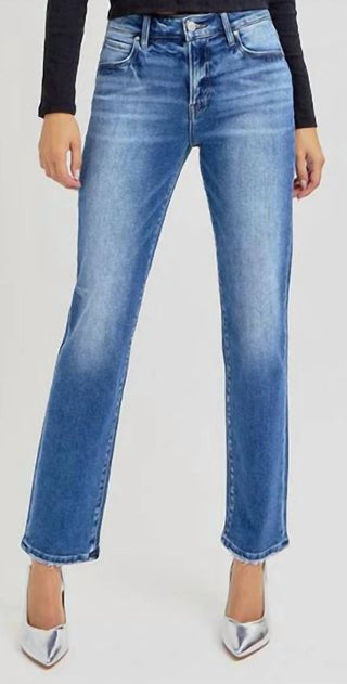 Risen - Calça Jeans Cônica de Cano Médio
