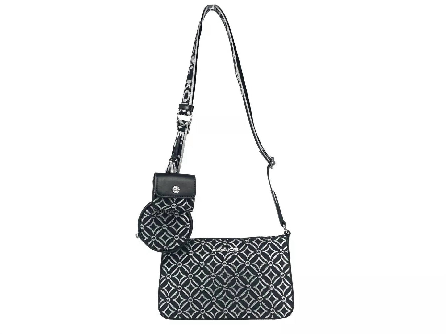 Michael Kors - Michael Kors Crossbody Tech Attachment Bag Purse Black