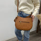 Jen & Co. - Raquel Whipstitch Trim Saddle Bag