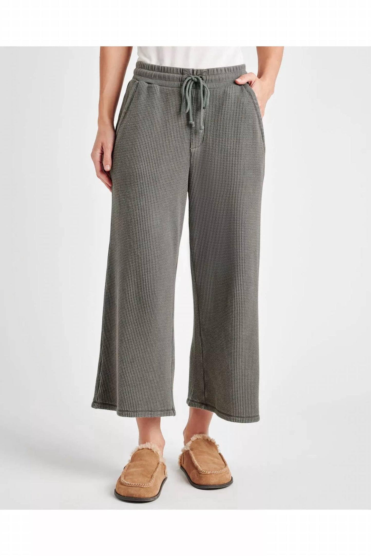 Splendid - Alina Waffle Wide Leg Pants
