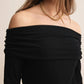 Z Supply - Twyla Off Shoulder Mesh Polka Dot Top