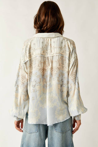 Free People - Camisa de botão para bebê de Virgem