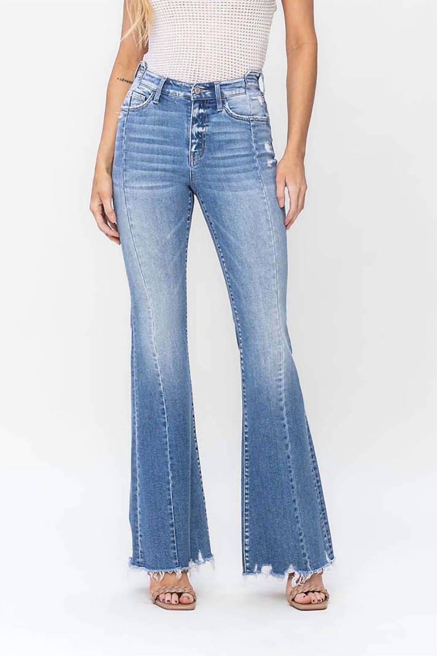 Flying Monkey - High Rise Panel Flare Jeans