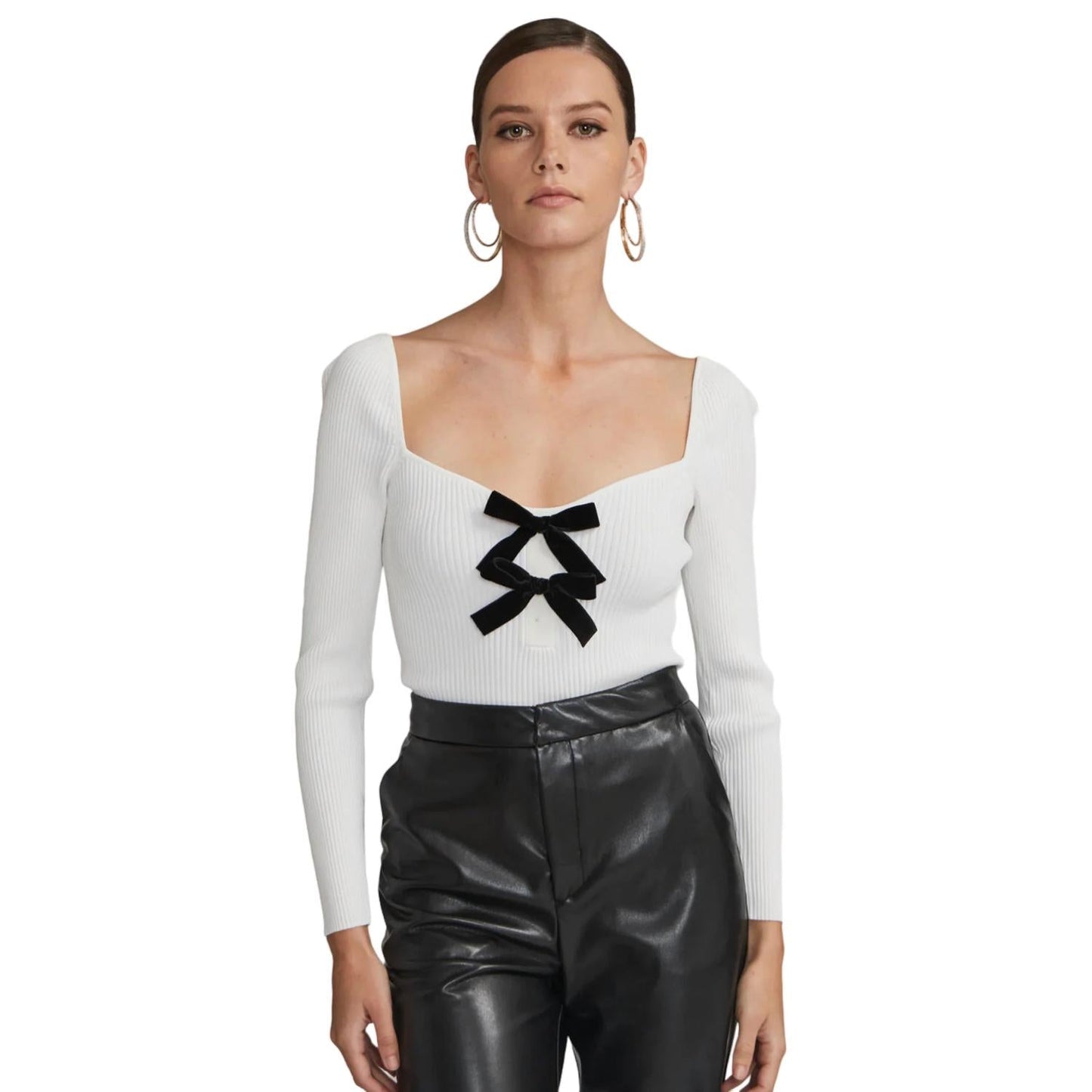 Generation Love - Coralie Velvet Bow Top