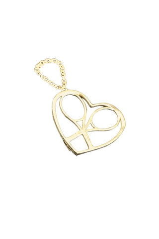 Love Love Tennis - Women's Heart Racket Pendant