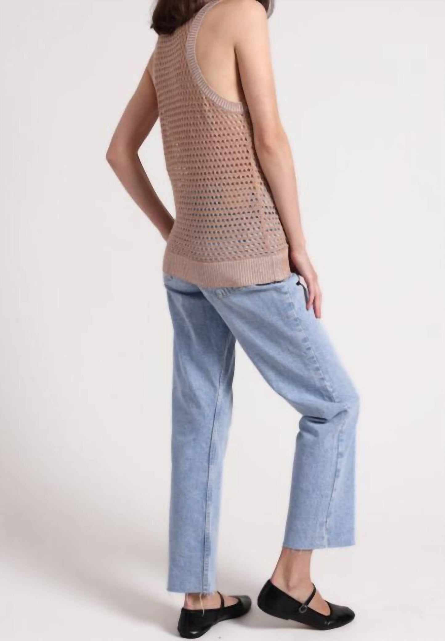 Minnie Rose - Plaited Mesh Crew Tak