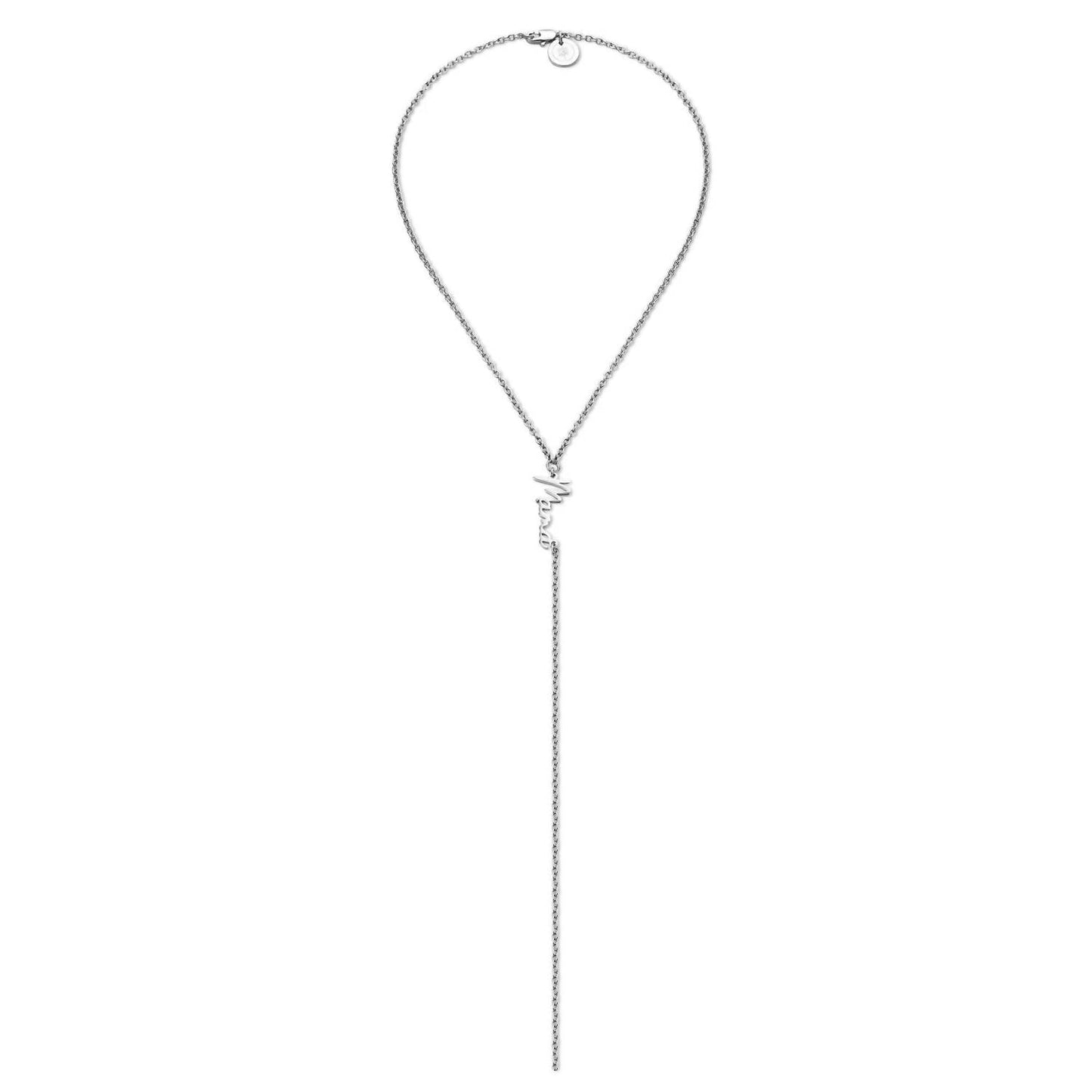Eklexic - Colar Lariat Mama Script Feminino Delicado