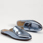 Sam Edelman - Women's Linnie Slip On Round Toe Chain Detailed Wide Mules
