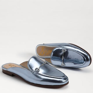 Sam Edelman - Mules largos com detalhes em corrente e bico redondo Linnie Slip On para mulheres