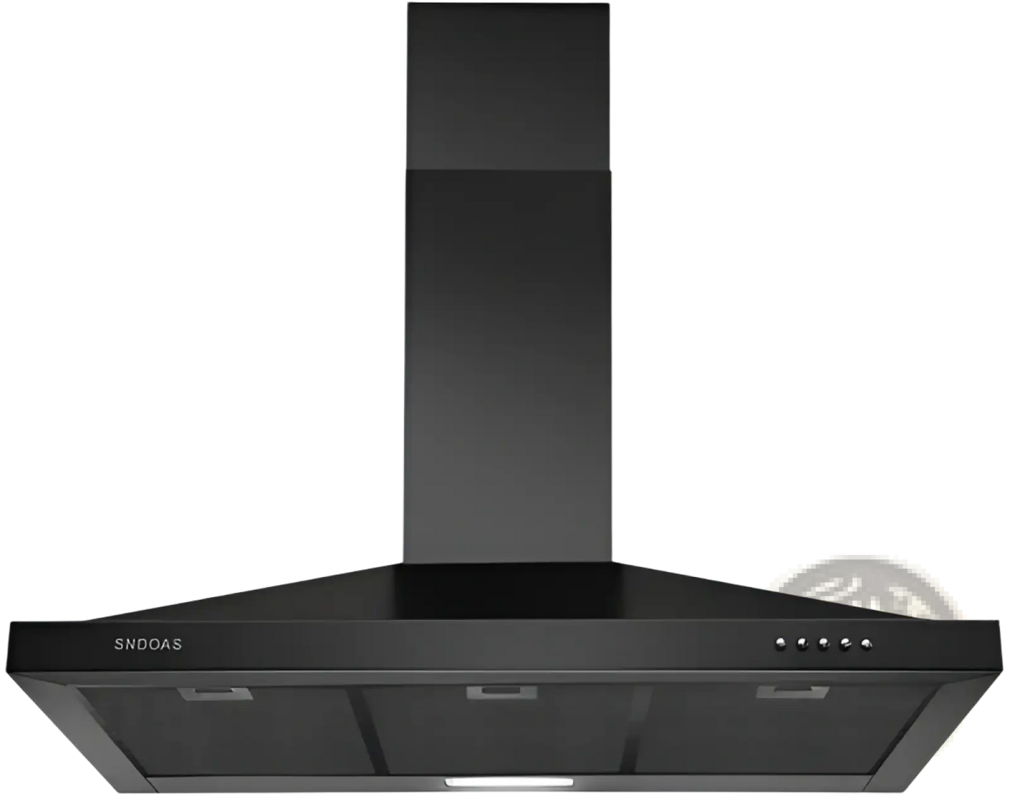 36 Inch Black Stainless Steel Wall Mount Range Hood
