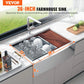 36 Inch Stainless Steel Farmhouse Workstation Sink