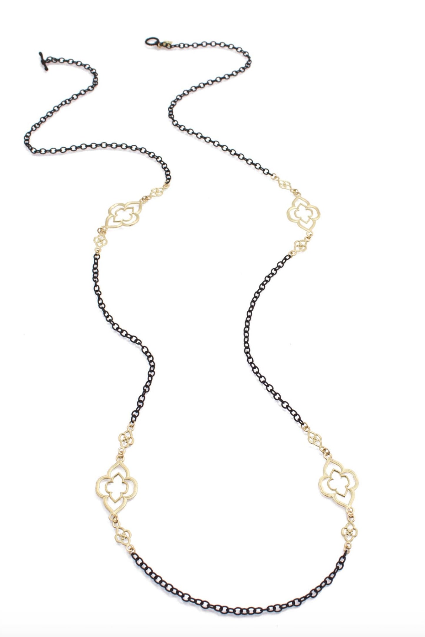 Armenta - Women's Old World Heraldry Scroll Station Cable Chain Necklace